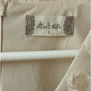 Summer ivory cream sleeveless dress Altar’d State semi formal